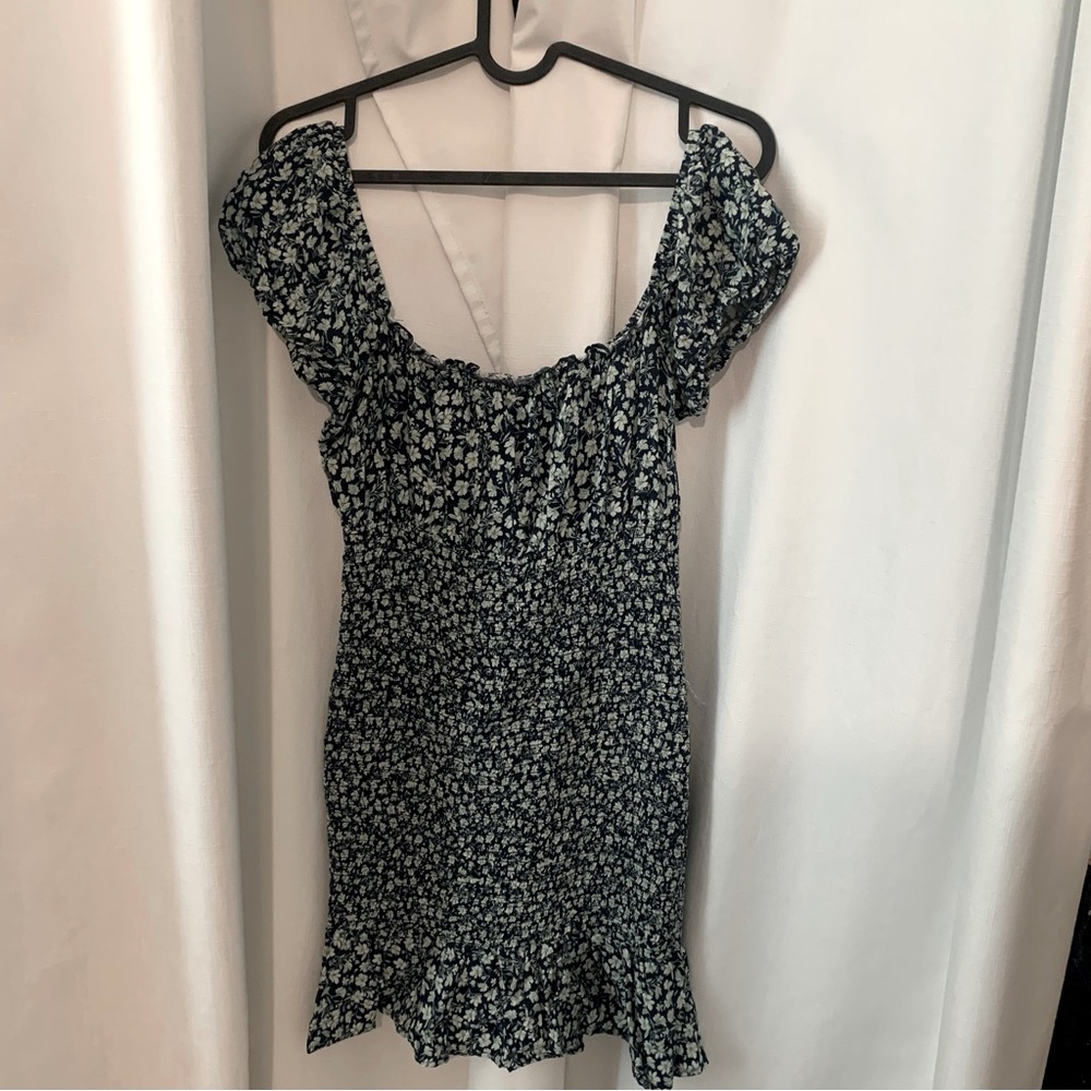 wild fable Navy Floral Bodycon Dress